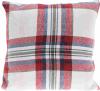 Homestyling Polštář dekorační 45 x 45 cm kostka bílá/červená