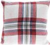 Homestyling Polštář dekorační 45 x 45 cm kostka bílá/červená
