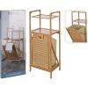 Homestyling Regál do koupelny s košem na prádlo 95 cm