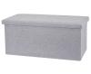 Homestyling Taburet / podsedák s úložným prostorem 76 x 40 cm světle šedá