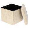 Homestyling Taburet s úložným prostorem 38 cm krémová Homestyling Taburet s úložným prostorem 38 cm krémová