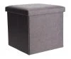 Homestyling Taburet s úložným prostorem 38x38cm šedá Homestyling Taburet s úložným prostorem 38x38cm šedá