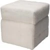 Homestyling Taburet s úložným prostorem 38x38x37 cm bílá