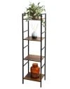 Homestyling Úložný regál 4 police 106 cm Homestyling Úložný regál 4 police 106 cm