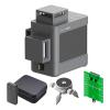 HOTO QWFGJ002 černý 3D 360° samonivelační křížový laser