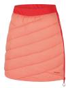 Husky Freez L light orange/red dámská oboustranná zimní sukně