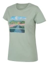 Husky Tee Flo L light green dámské bavlněné triko