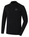 Husky Merow zip M black pánské merino triko Husky Merow zip M black pánské merino triko