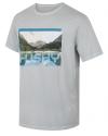 Husky Tee Lake M light grey pánské bavlněné triko