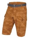 Husky Kalfer M dark mustard pánské funkční kraťasy