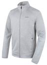 Husky Alan M light grey pánský fleecový svetr na zip