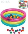 Intex Baby bazén kulatý 86x25cm set se soft míčky 6,5cm 50ks 48674