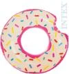 Intex Kruh plavací donut růžový 107cm nafukovací dětské kolo do vody 56265
