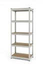 IQ models Bezšroubový regál 180x60x40 - pozinkovaný - 5 polic