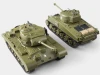 IQ models Soubojové tanky M4A3 Sherman a M26 Pershing 1:30