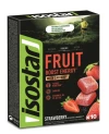 Isostar Fruit Boost Energy jahodové želé s kofeinem 10x10 g
