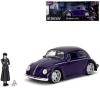 Jada Auto VW Beetle 1972 volný chod set s figurkou Wednesday kov