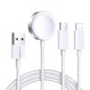 Joyroom Magnetická nabíječka Apple Watch S-IW008 Lightning + USB-C 5V 1,2 m (bílá)
