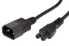 Kabel IEC320 C14 - C5 (trojlístek) 1,8m, černý Kabel IEC320 C14 - C5 (trojlístek) 1,8m, černý