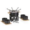 Kela Fondue sada Gunten nerez černá 19,0cm 20,0cm 1,6l
