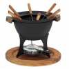Kela Fondue set COUNTRY 11-dílný litina / dřevo