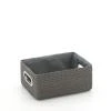Kela Koš RIMOSSA 28x20x12cm, plast šedý, kovový úchyt