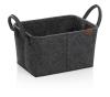 Kela Koš Fay 35x25 cm filc tmavě šedá