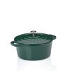 Kela Pekáč litinový s poklicí Calido kulatý smaragdově zelená 26x12 cm 4,6l