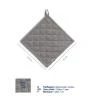 Kela Podložka pod hrnec Puro 55% bavlna/45% len šedý 20,0x20,0cm Kela Podložka pod hrnec Puro 55% bavlna/45% len šedý 20,0x20,0cm
