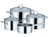 Kela Sada nádobí nerez 7 ks CAILIN lesklý povrch