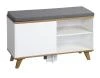 KESPER Botník s podsedákem 77 x 30 x 48 cm, bílý KESPER Botník s podsedákem 77 x 30 x 48 cm, bílý