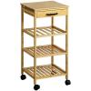 KESPER 25819 Kuchyňský vozík 33 x 73 x 33 cm, bambus