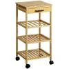 KESPER 25819 Kuchyňský vozík 33 x 73 x 33 cm, bambus
