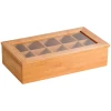 KESPER Organizér na čaje bambusový 10 přihrádek 36 x 20 x 9 cm KESPER Organizér na čaje bambusový 10 přihrádek 36 x 20 x 9 cm