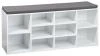 KESPER Botník s podsedákem 103 x 29,5 x 48 cm, bílá/šedá KESPER Botník s podsedákem 103 x 29,5 x 48 cm, bílá/šedá