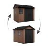 Keter Newton Plus wide 9x7,5 hnědý zahradní domek s podlahou Keter Newton Plus wide 9x7,5 hnědý zahradní domek s podlahou