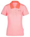 Kilpi COLLAR-W světle růžové dámské funkční polo tričko