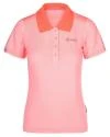 Kilpi COLLAR-W světle růžové dámské funkční polo tričko