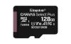 Kingston 128GB microSDXC CANVAS Plus Memory Card 150MB/s Read, UHS-I Speed Class, U1, V10, A1 - bez adaptéru