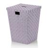 Koš na prádlo Alvaro PP, fialová 40x40x52 cm