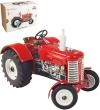 Kovap Traktor Zetor 50 Super model 1:25 červený plechový na klíček kov 0385 Kovap Traktor Zetor 50 Super model 1:25 červený plechový na klíček kov 0385