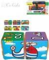 Ks Kids Baby soft kostky textilní 2ks autíčka počítání na baterie Zvuk