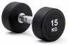 Kubisport Jednoruční činka 15 kg oválná černá Kubisport Jednoruční činka 15 kg oválná černá