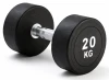 Kubisport Jednoruční činka 20 kg oválná černá Kubisport Jednoruční činka 20 kg oválná černá