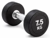 Kubisport Jednoruční činka 7,5 kg oválná černá Kubisport Jednoruční činka 7,5 kg oválná černá