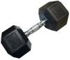 Kubisport Jednoruční šestihranná HEX činka 15 kg pogumovaná Kubisport Jednoruční šestihranná HEX činka 15 kg pogumovaná