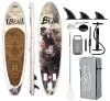 Kubisport Paddleboard 350x90x15 cm s příslušenstvím bílohnědý Kubisport Paddleboard 350x90x15 cm s příslušenstvím bílohnědý
