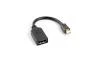 Lanberg Adaptér mini DisplayPort 1.1 na Displayport, M/F, kabel 20cm, černý