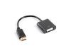 LANBERG adaptér DisplayPort (M) 1.2 na DVI-I (F) (24+5), dual link
