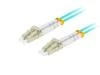 Lanberg Optický patch cord MM LC/UPC-LC/UPC duplex 5m LSZH OM3 50/125 průměr 3mm, barva cyan